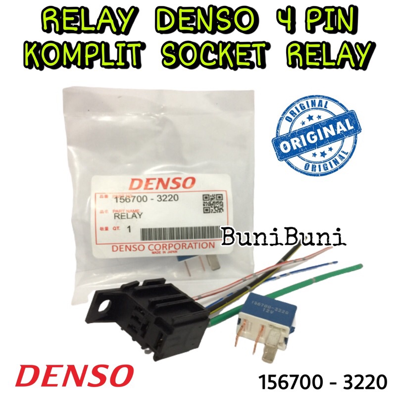 Denso Complete Socket Relay Relay For 12 Volt Universal Car Air
