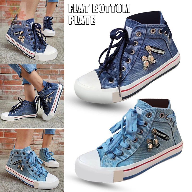 high top canvas sneakers womens