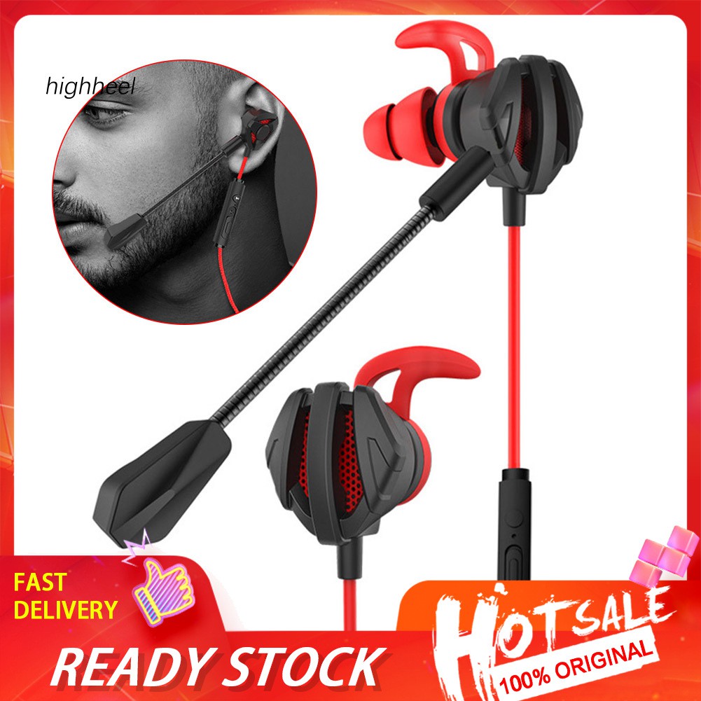 【Ready stock】Dynamic Noise Reduction InEar Wired Earphones Gaming