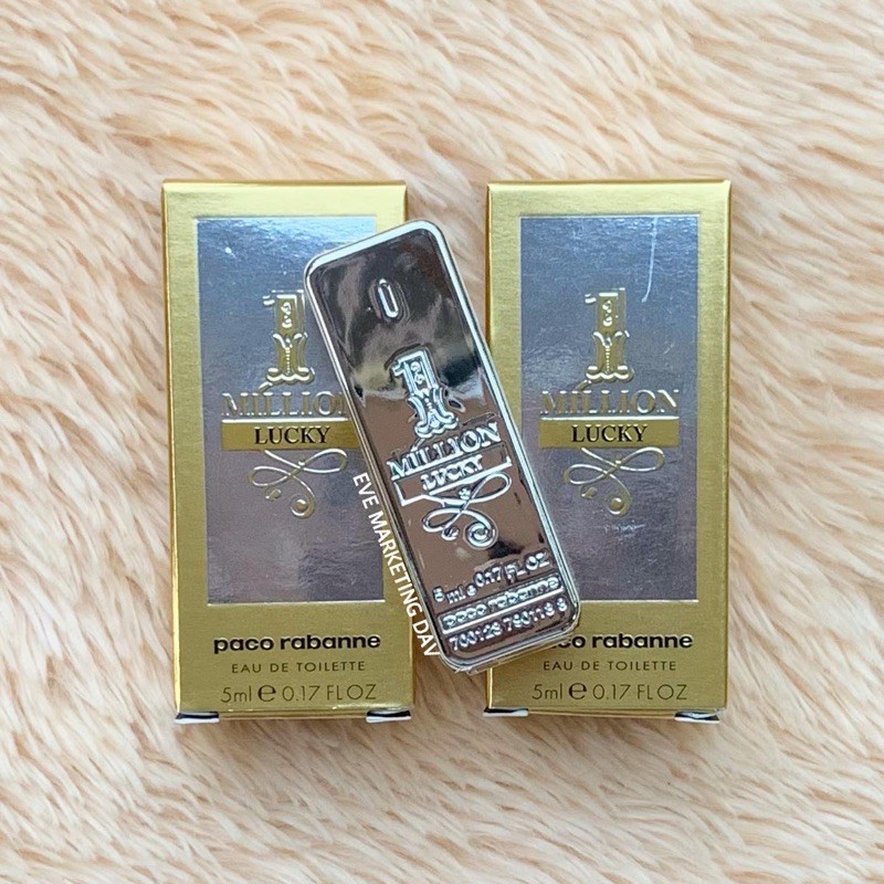 Rare Paco Rabanne 1 Million Lucky EDT 5ml mini Miniature Shopee