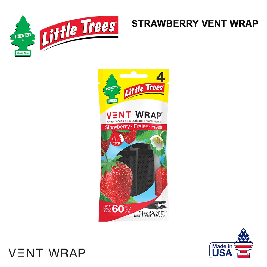 Little Trees Vent Wrap Air Freshener Strawberry 4PC Shopee Philippines