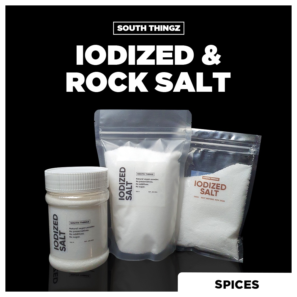 Iodized Salt and Rock Salt (300G and 100G) Table Salt in Bottle