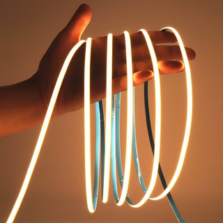 384LEDs per Meter Ultra Thin 5mm FOB LED Strip Soft Flexible COB Tape 12V 24V 3000K 4000K 6000K Warm Natural Cool White Color for Indoor House Decorative Lighitng 1m 2m 3m 4m 5m #6