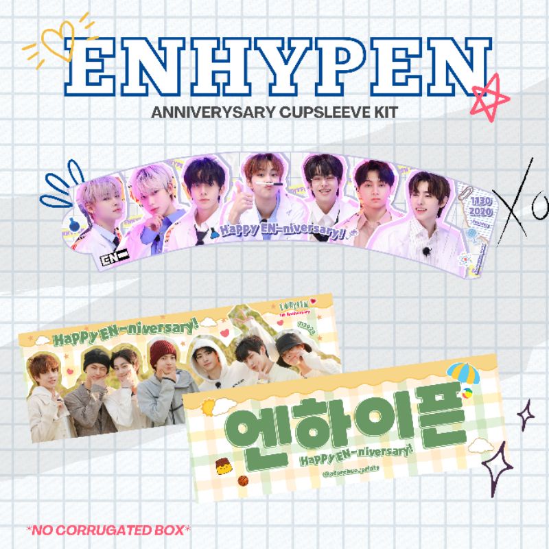 ENHYPEN CUPSLEEVE KIT UNOFFICIAL | Shopee Philippines