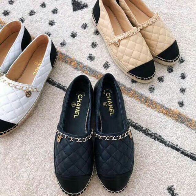 chanel espadrilles slip on