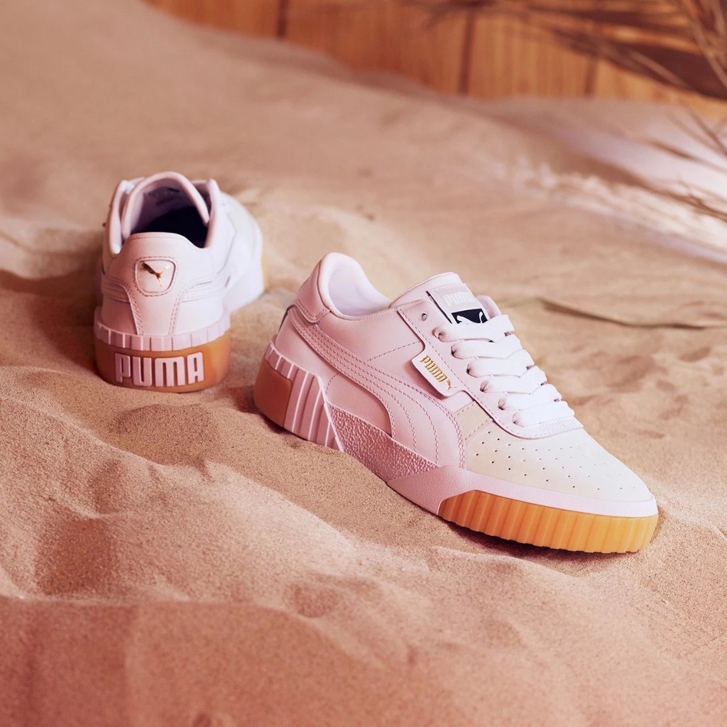 puma cali triple white sneakers