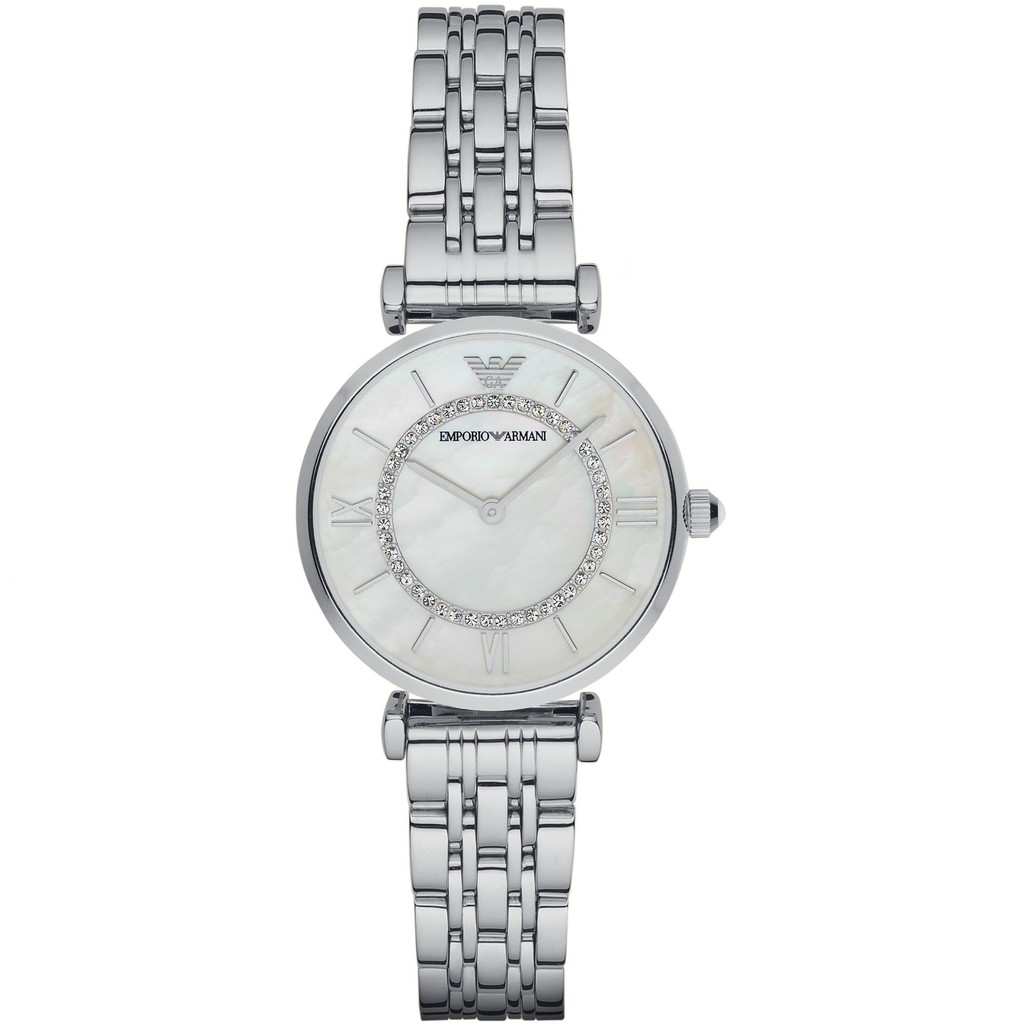 stainless steel armani watch