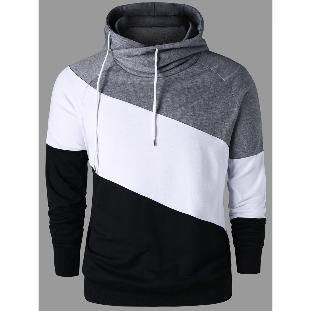 drawstring neck sweatshirt