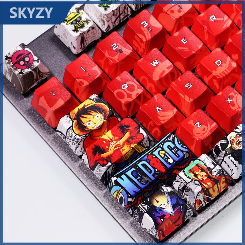 【COD】108 Keys One Piece Theme Keycap Luffy Empress Anime Keycap PBT