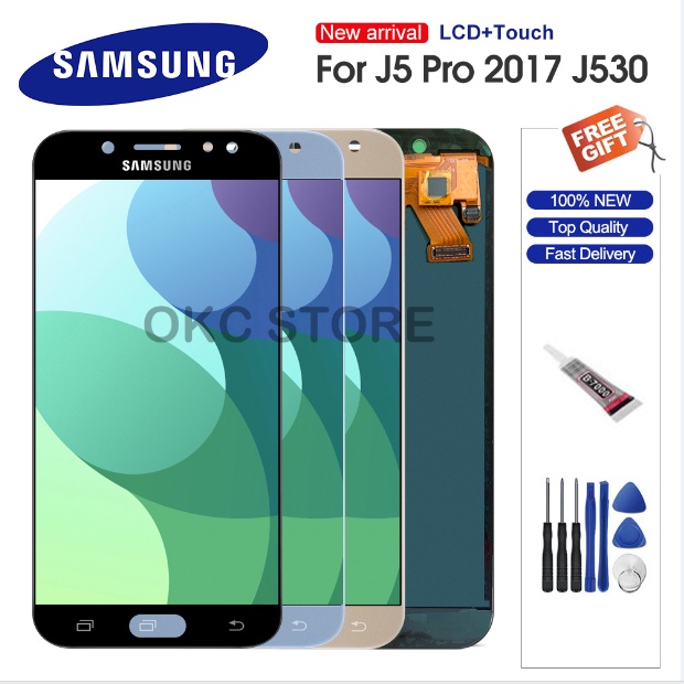 Samsung Galaxy J5 Pro 17 J530 J530f Lcd Display Touch Screen Panel Digitizer Full Set Assembly Replacement Parts Shopee Philippines