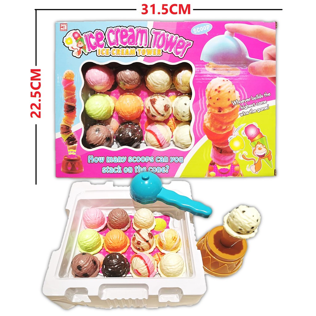 M8 (NEW) ICE CREAM TOWER TOY SET HIGH QUALITY PRODUCT Shopee Philippines
