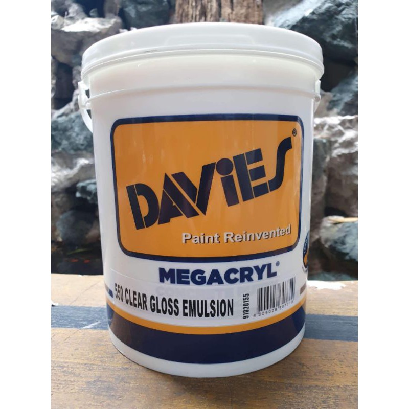 Clear Gloss Emulsion DV550 Clear 4L Davies Concrete Acrylic Sealer
