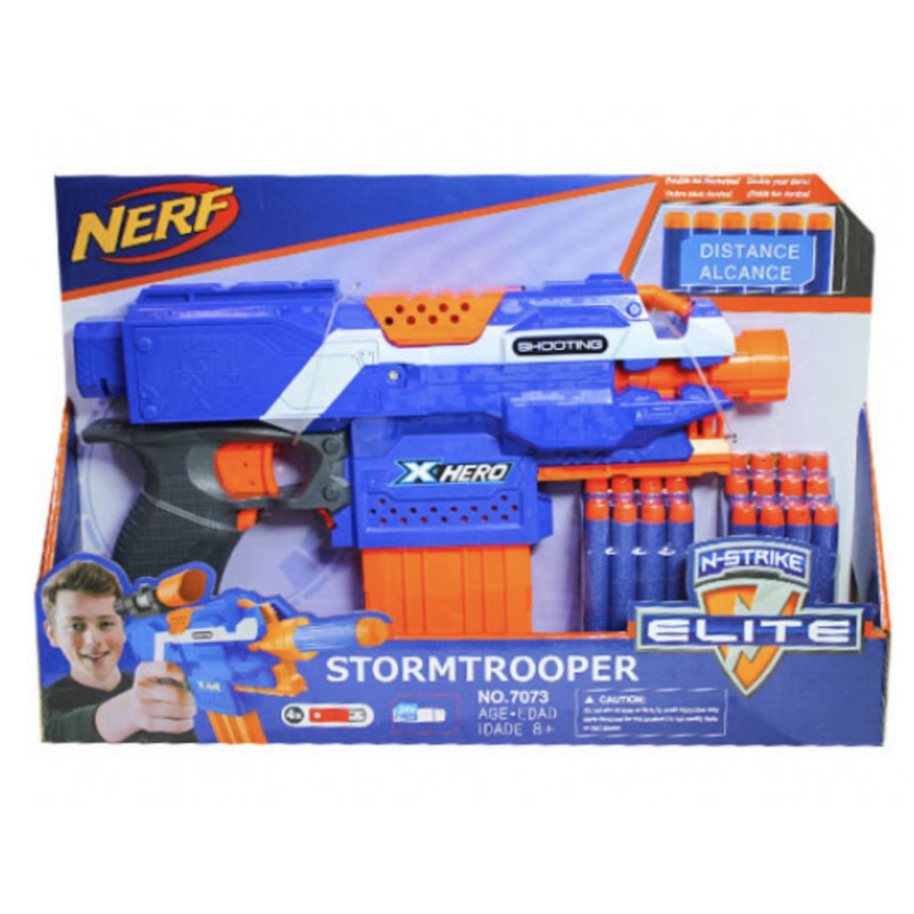 X HERO Storm trooper Soft Bullet Blaster NStrike w/ Soft Darts Limited