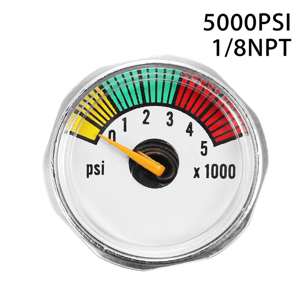 Mini Micro Paintball Air CO2 Tank Pressure Gauge 1/8NPT Shopee