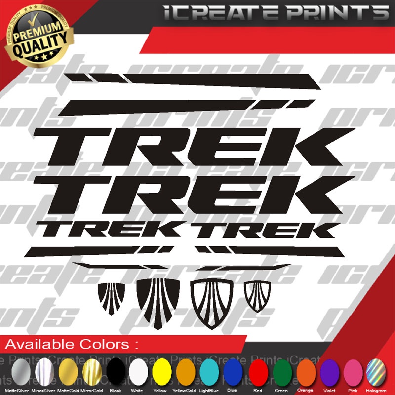 Trek Bike Sticker Vinyl Decals 