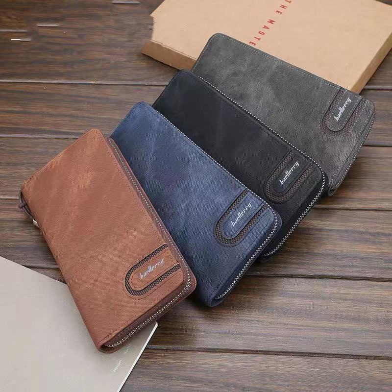 GRIP6 Loop Slim Minimalist Wallets For Men-Foxtail w/Brown Leather