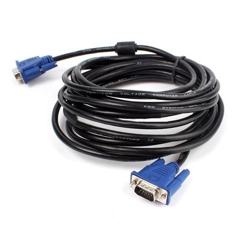 5M VGA Cable 15 Pin VGA Male to Male Extension Cable Shopee Philippines
