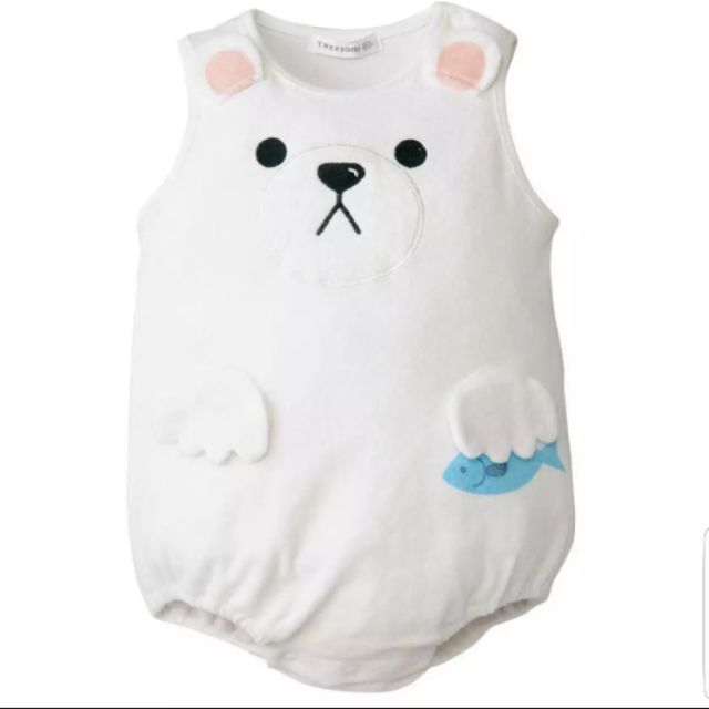 polar bear onesie baby