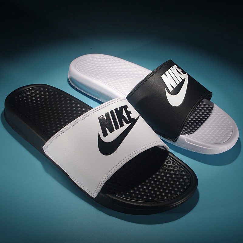 nike gray slippers