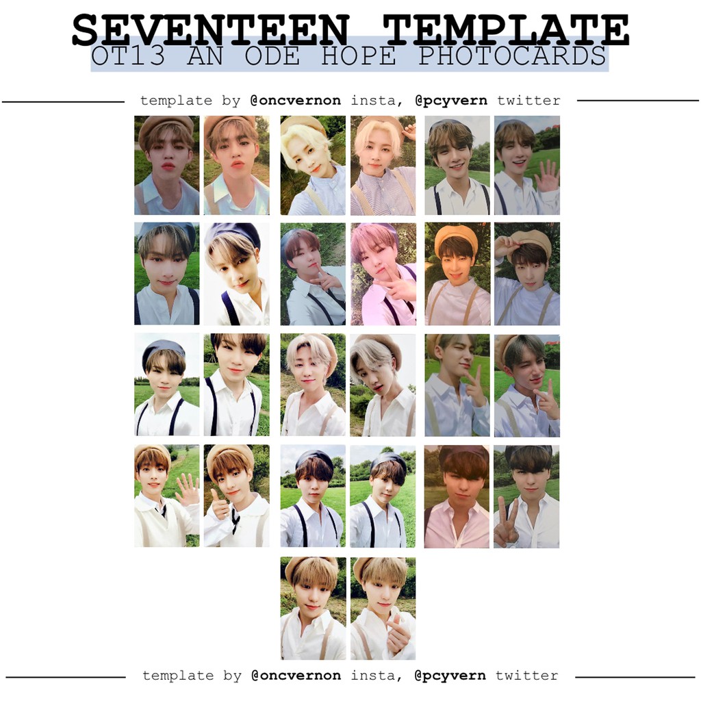 SEVENTEEN An Ode Hope (Beret) Photocards [COD; ONHAND] Shopee Philippines