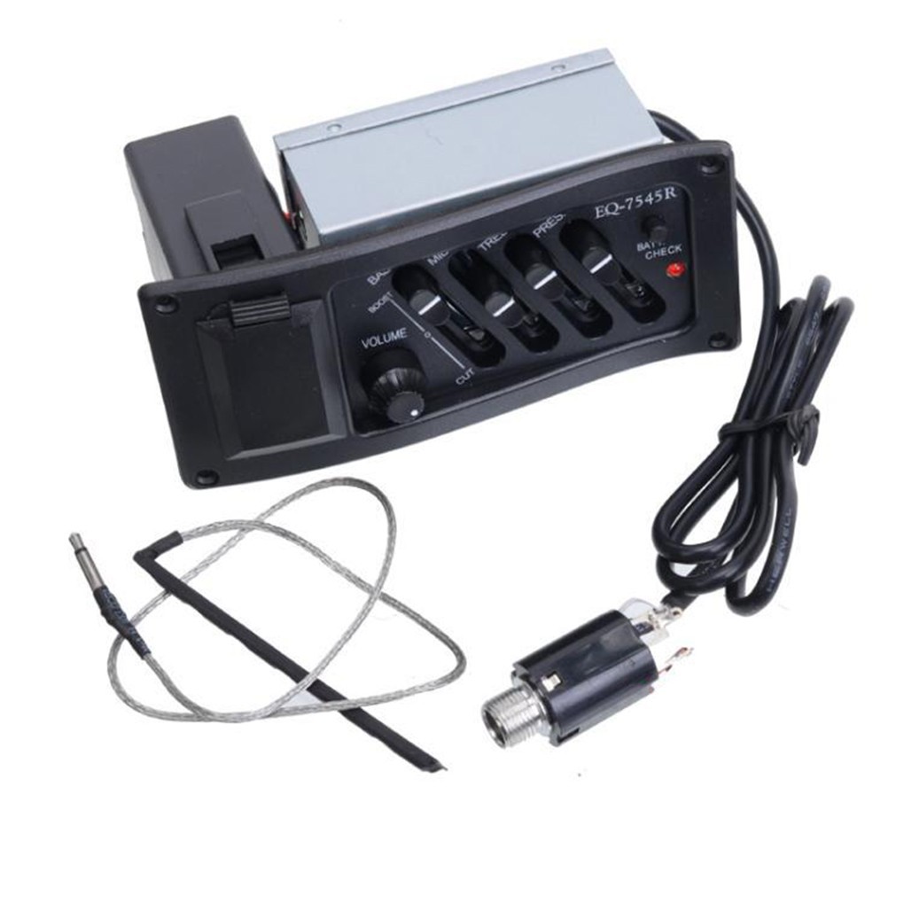 Guitar eq7545r 4band eq equalizer system acoustic guitar preamp piezo