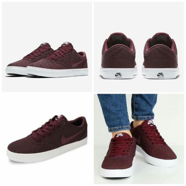 nike sb check solar canvas red