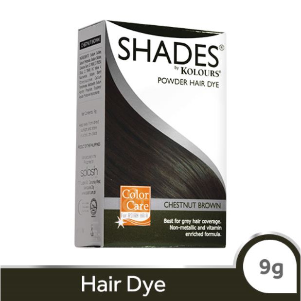 Shades Powder Hair Dye Chestnut Brown 9g