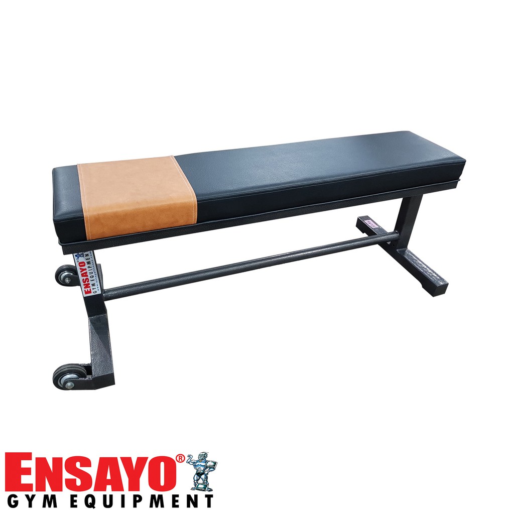 ENSAYO Flat BENCH Heavy Duty Gym Use 750Kg Max Weight Leather