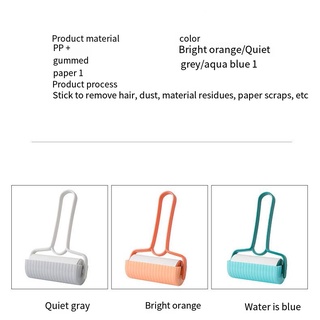 Clothes gluer hand tear sticky dust paper roller brush gluer pet hair gluer Dust Collector #2