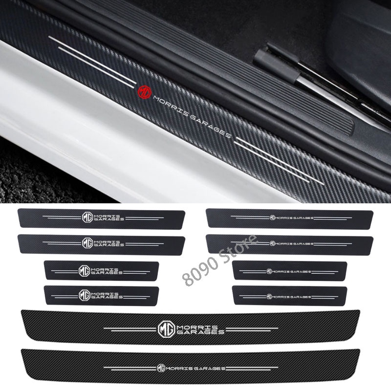 Car Carbon Fiber Threshold Antistepping Stickers Auto Trunk Pedal