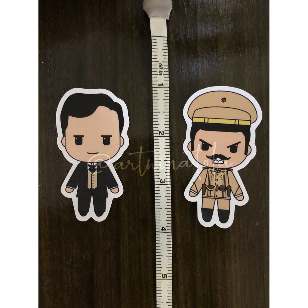 Chibi Bayani (Jose Rizal, Andres Bonifacio, etc.) Stickers by Artnipatola