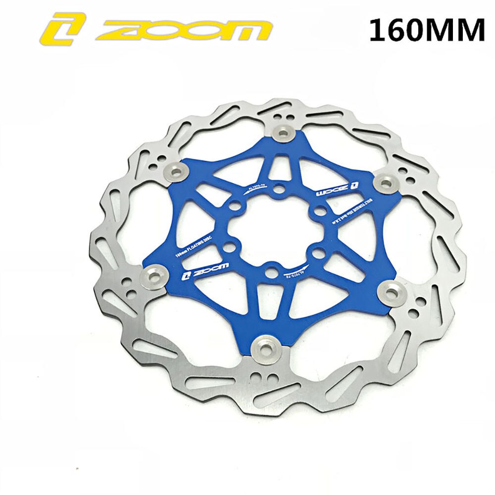 Zoom Bike Bicycle Floating Disc Brake Rotor Six Bolts Stainless Steel 160 180 203mm 