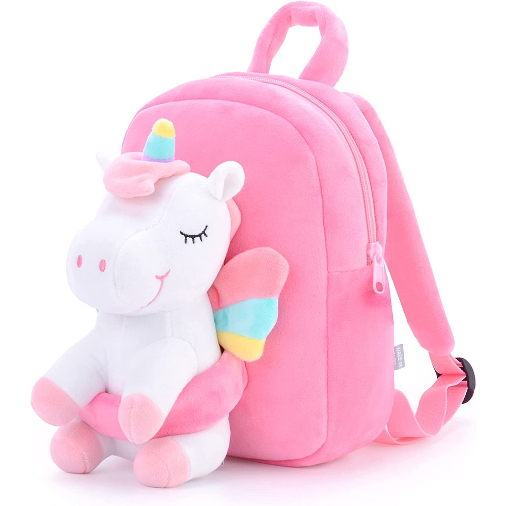 Unicorn Backpack for Girls Kids Backpack Plush Unicorn Toy Gifts for