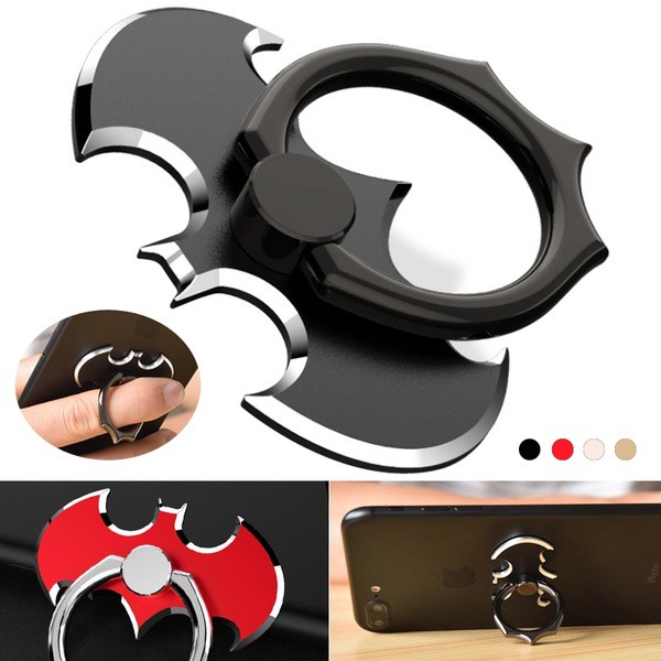 360 Batman mobile phone holder, phone standing ring bracket | Shopee  Philippines