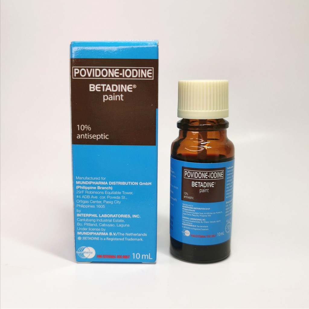 Betadine Paint Povidone Iodine For Mouth Sores Etc Authentic Shopee Philippines