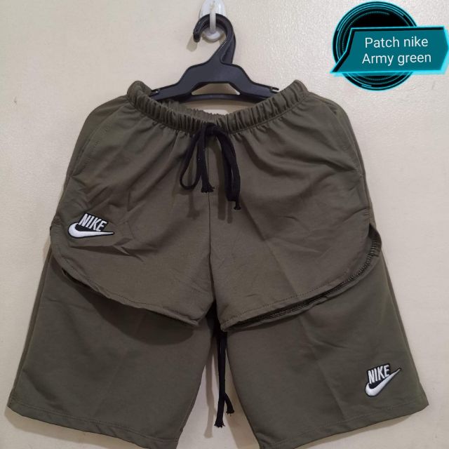 army green nike shorts