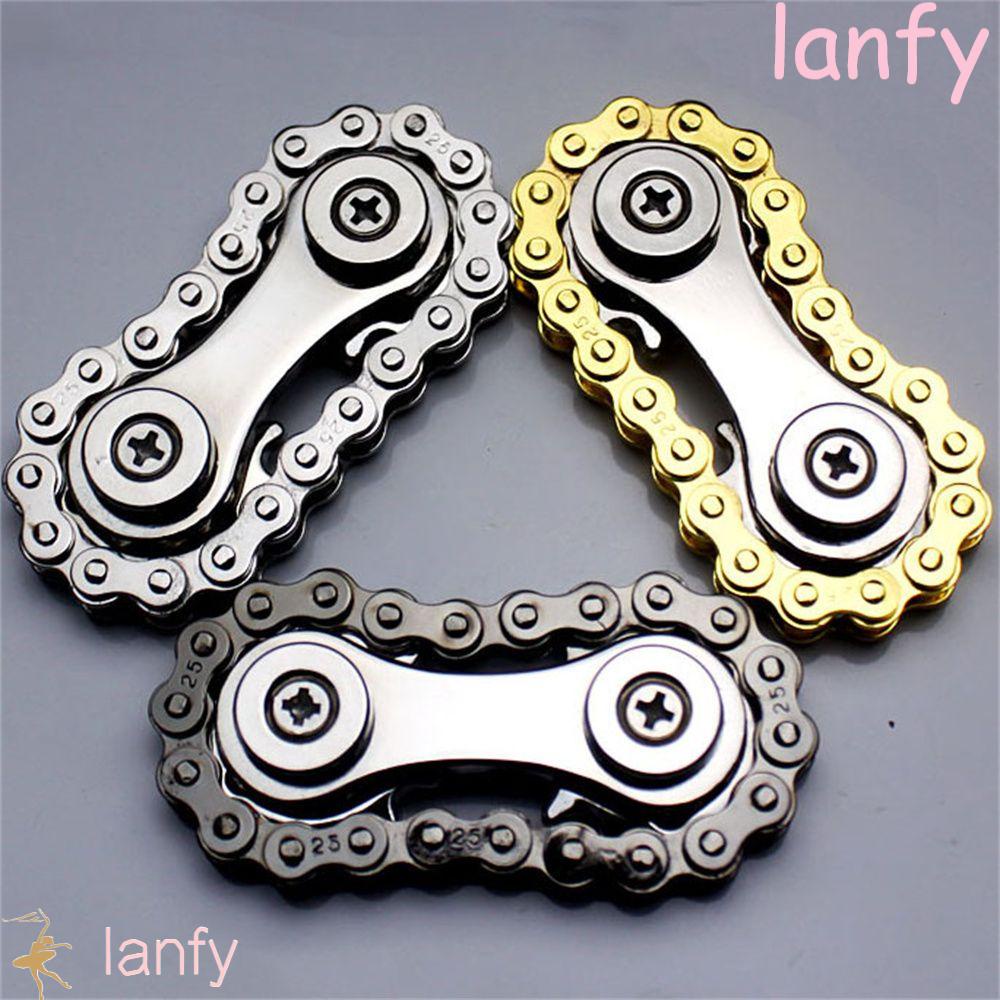 LANFY Fidget Spinner Stainless Steel Classic Toys Flywheel Spinning Top