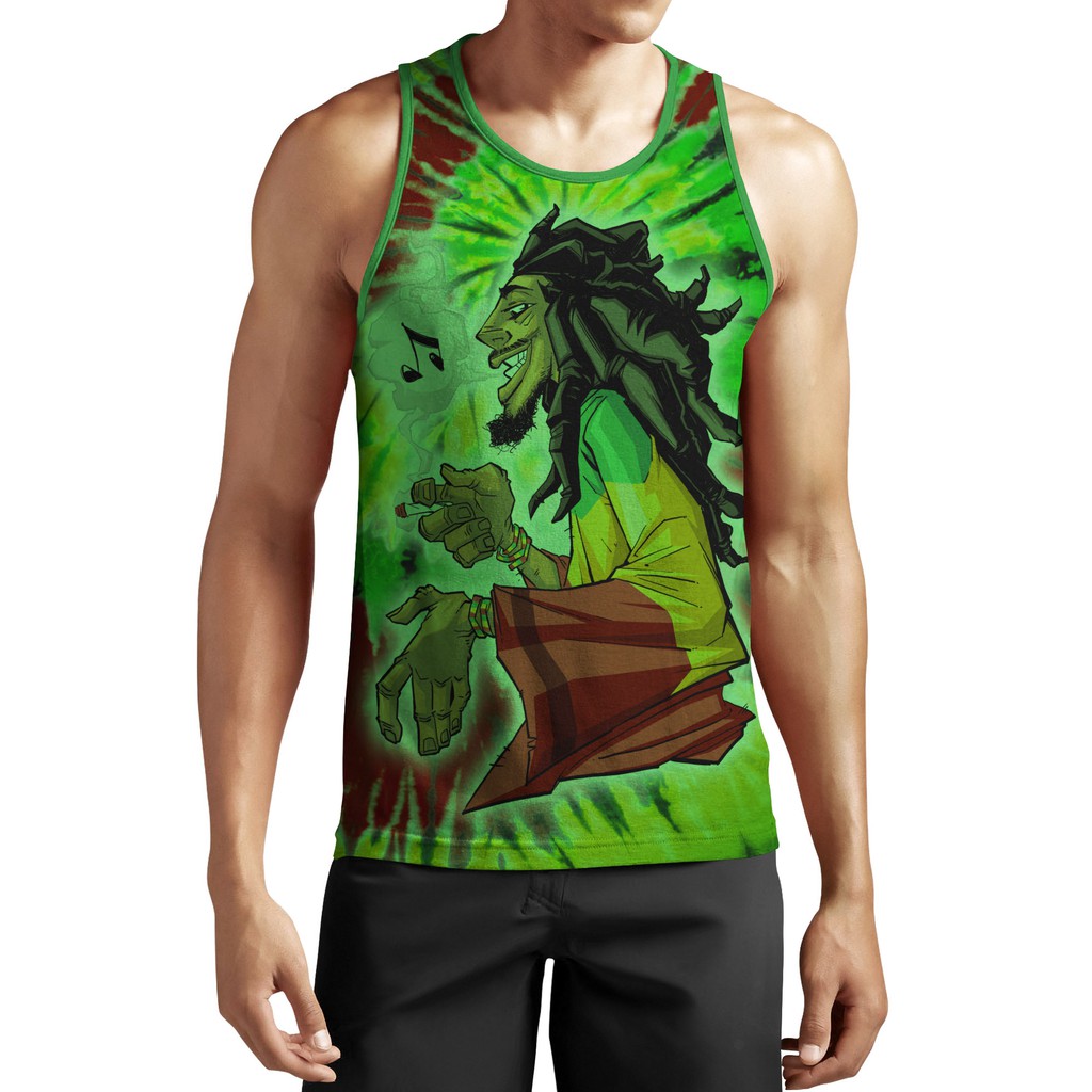 tie dye dri fit tank top