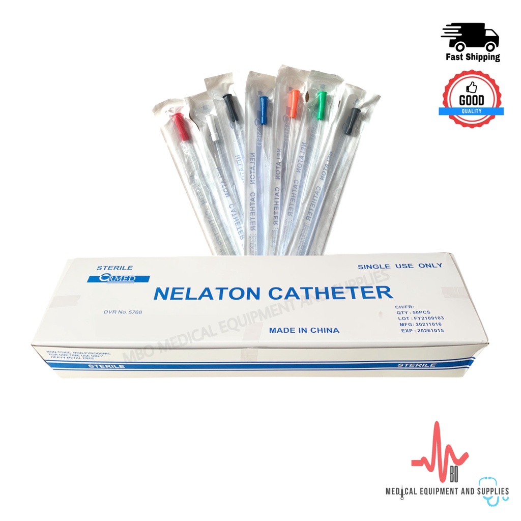 Nelaton Catheter / Straight Catheter - 50PCS/BOX (FR 5, 10, 12, 14, 16 ...