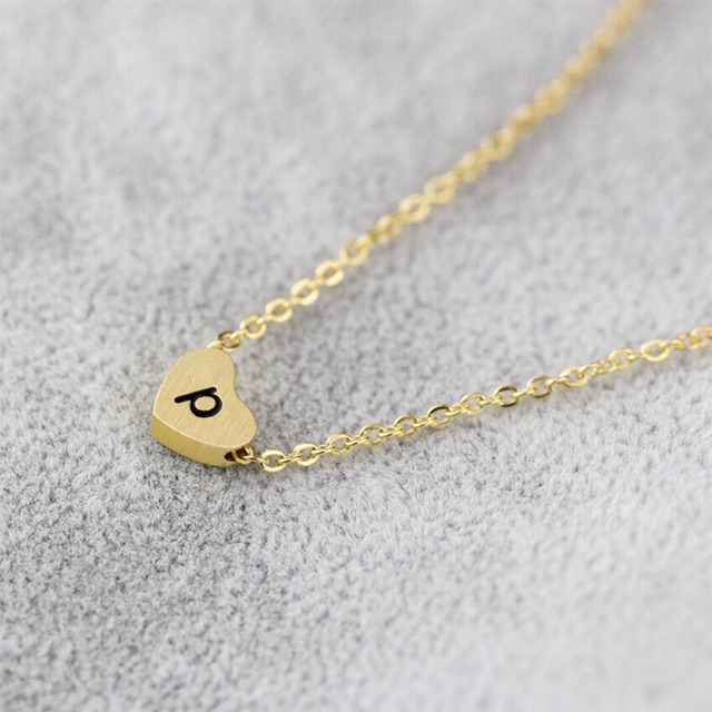 Initial Necklace Non Tarnish