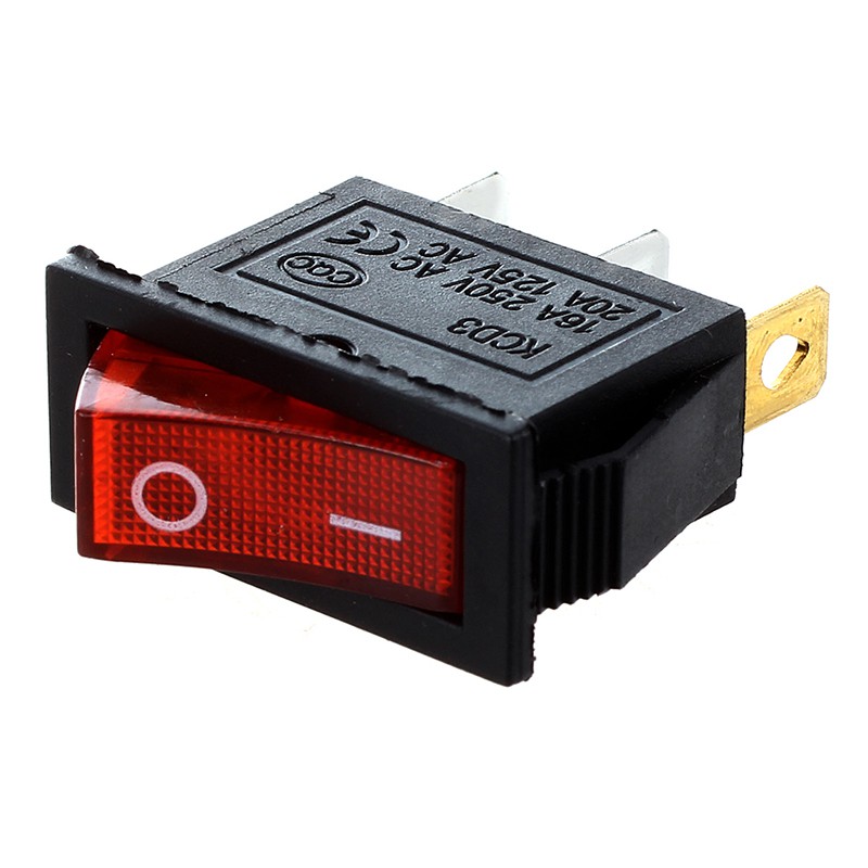 10 Pcs 3 Pin SPST Red Neon Light On/Off Rocker Switch AC 250V/10A 125V/15AV/15A Shopee Philippines