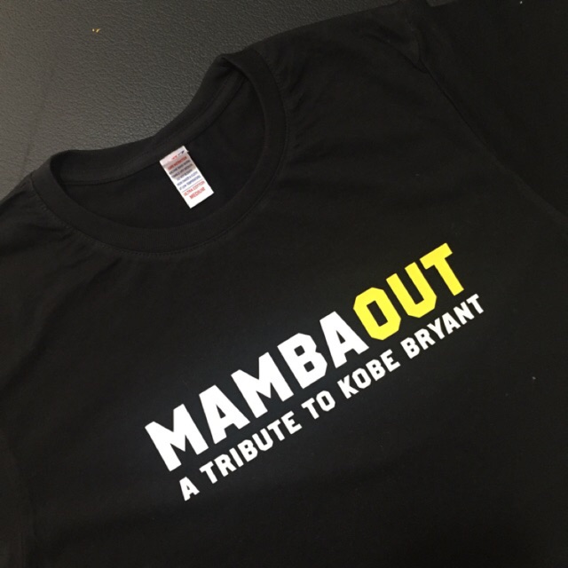 kobe bryant mamba out t shirt