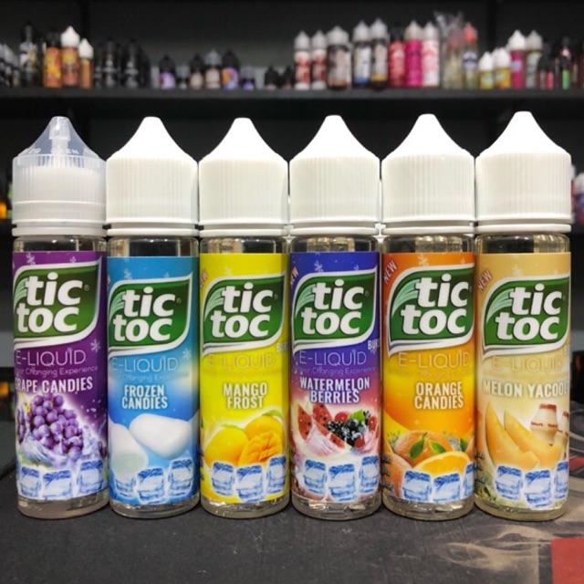 Tictoc E liquid 5 Menthol Flavors 60ml 3mg Nic Vape Juice 8 ...