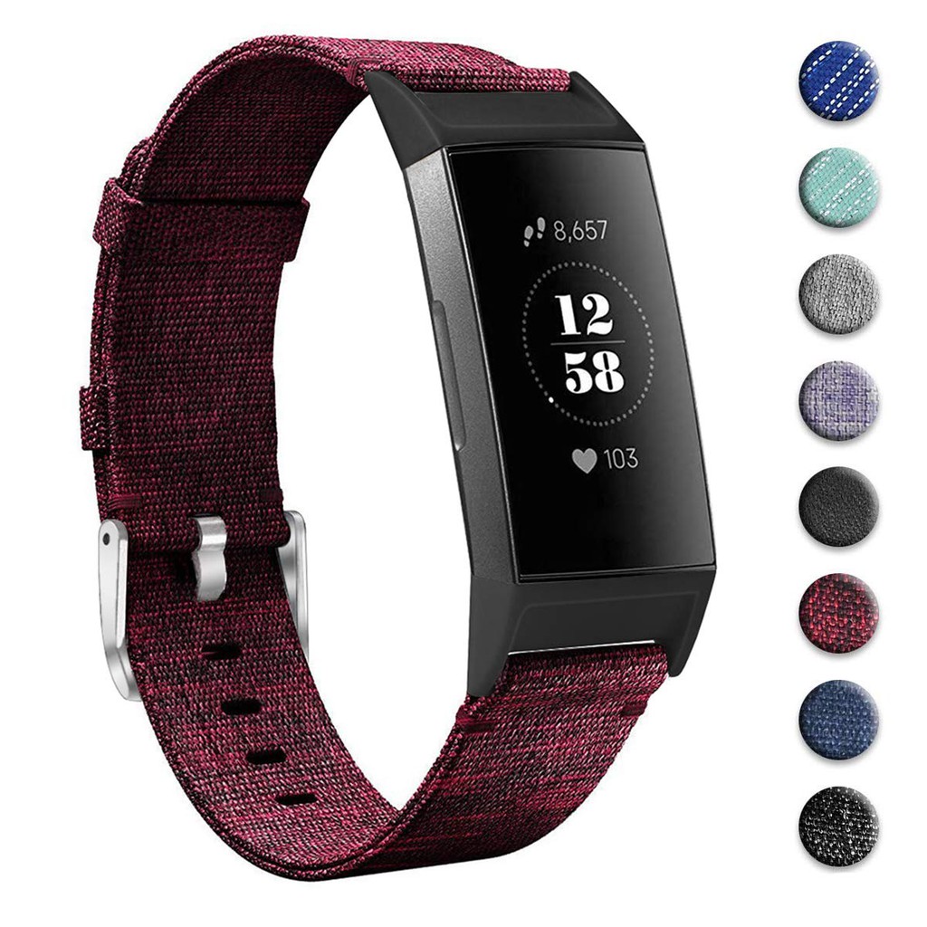 nylon fitbit charge 3 band