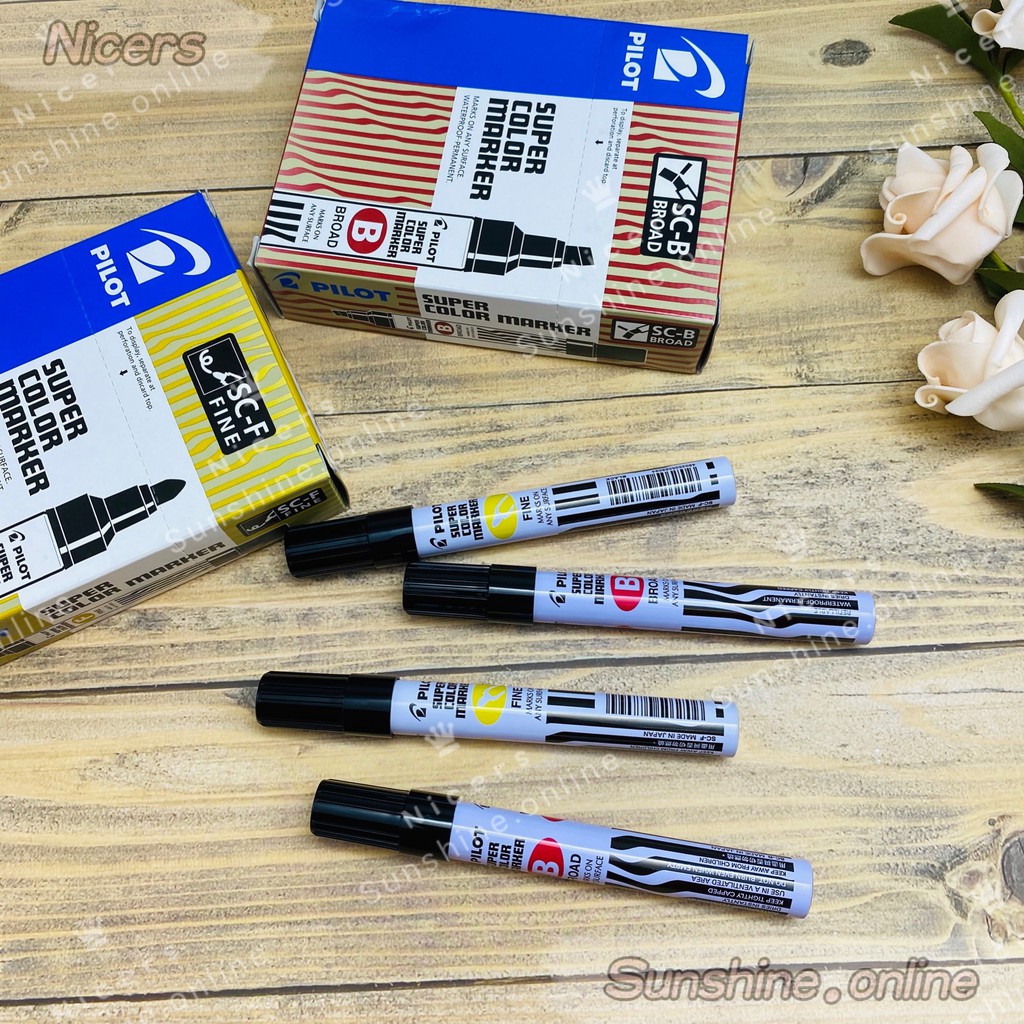 1PC Original Pilot Marker Pentelpen SC-B BROAD/SC-F FINE | Shopee ...