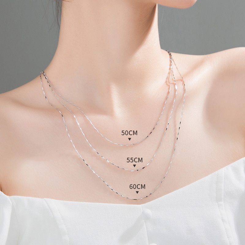 Miqiao 925 Sterling Silver O Chain Long 40 45 50 55 60 65 70 80cm Wide Mm Platinum Color Necklace Men Women Fashion mlflorida Org