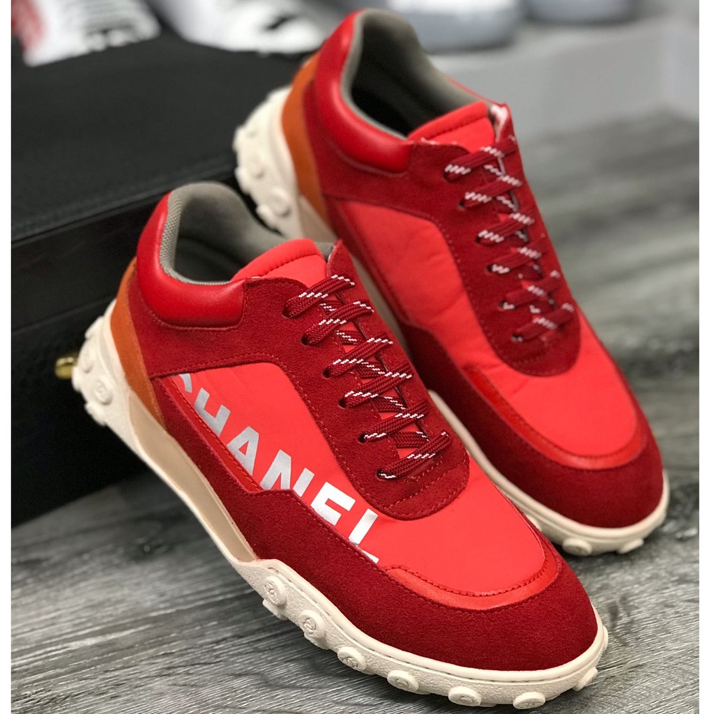 red chanel trainers