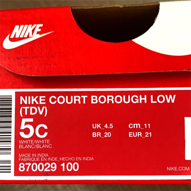 nike court borough low tdv