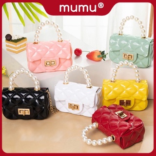 【Local Stock】Mumu #2060 Cute Mini Fashion Jelly Bag For Women Sling Bags For Kids Children