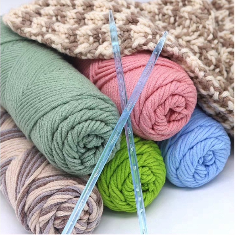 cotton knit scarf